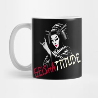 Beautiful Metalhead Geisha: Japanese Chic Mug